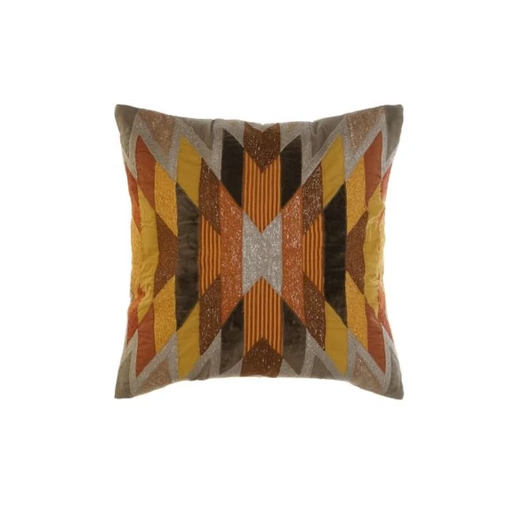 Párna hímzett pamut 45x15x45 cm színes
