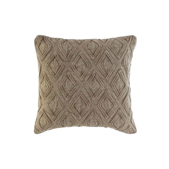 Párna hímzett pamut 50x15x50 cm bézs