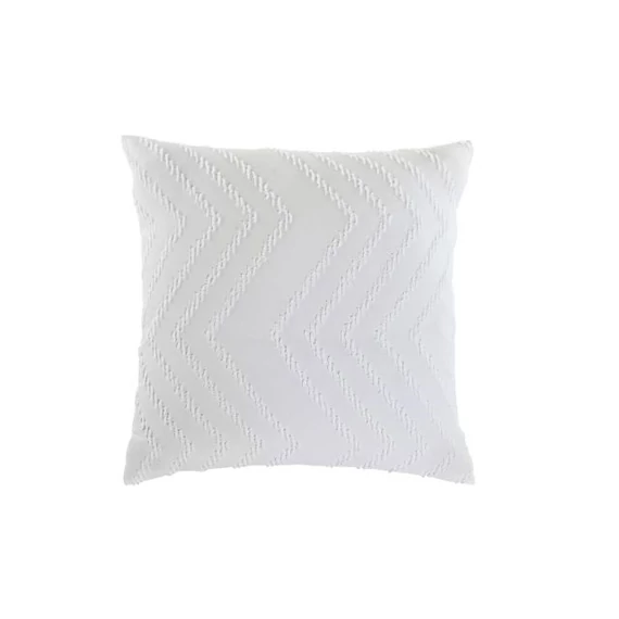 Párna hímzett poliészter 45x45 cm fehér