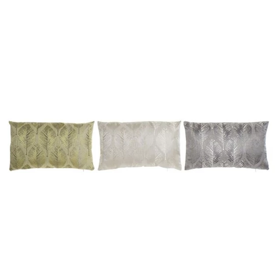Párna leveles poliészter, textil 50x10x30 cm színes 3 féle