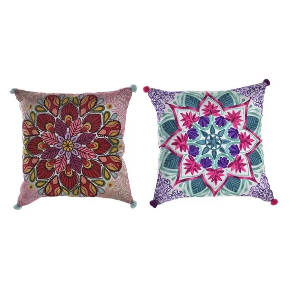Párna Mandala pamut 40x10x40 cm színes 2 féle