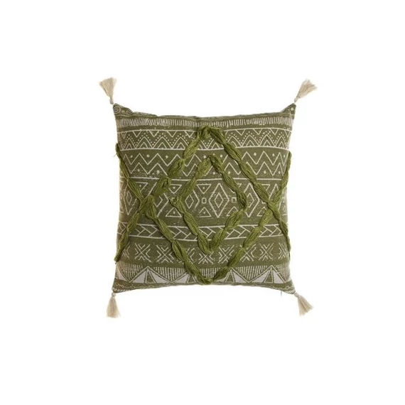 Párna pamut 45x15x45 cm zöld