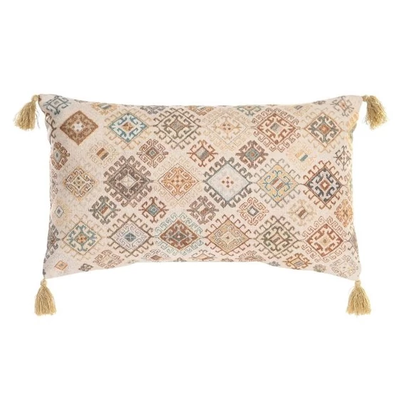 Párna pamut 60x15x35 cm bézs