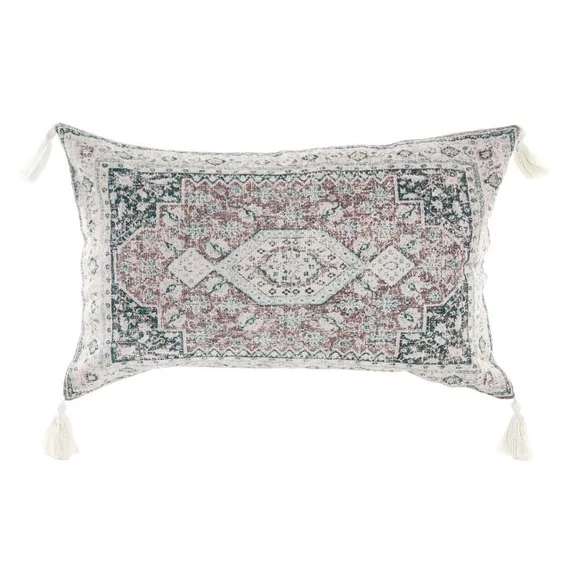 Párna pamut 60x15x35 cm zöld