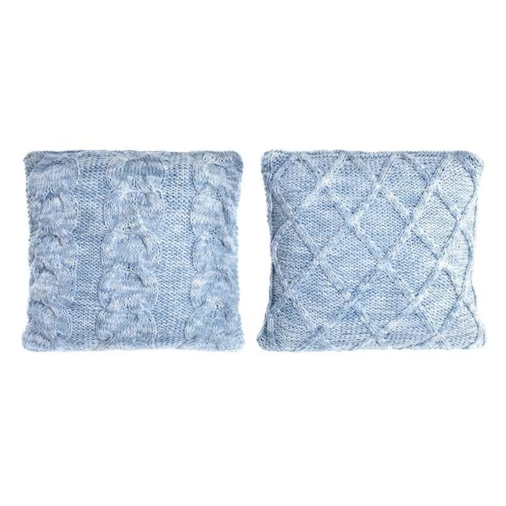 Párna pamut, poliészter 45x10x45 cm égkék 2 féle