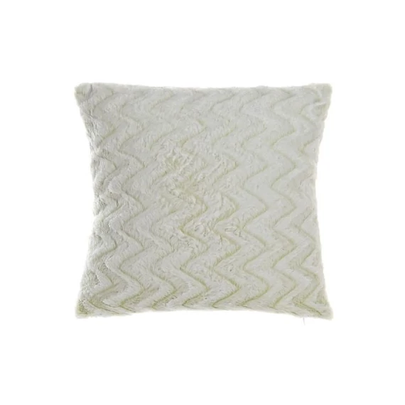 Párna zigzag poliészter 45x10x45 cm fehér