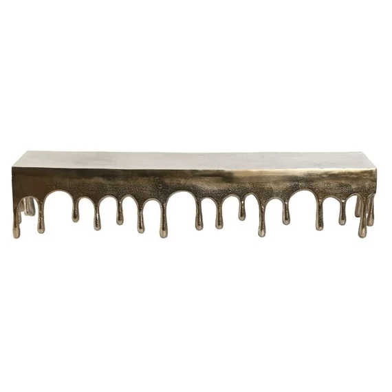 Polc alumínium 89x25x26 cm bronz