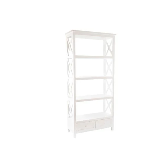 Polc fa 90x38x191 cm fehér
