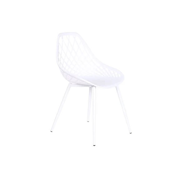Szék polipropilén, fém 55x48,5x83,5 cm fehér