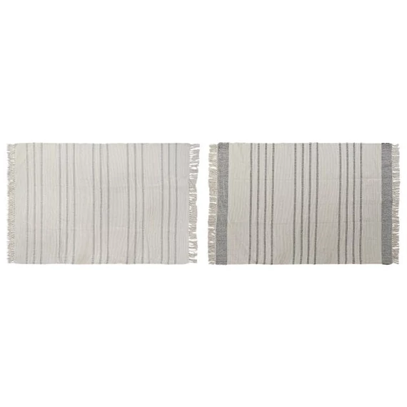 Szőnyeg bojtos pamut 120x180x0,75 cm fehér, szürke 2 féle