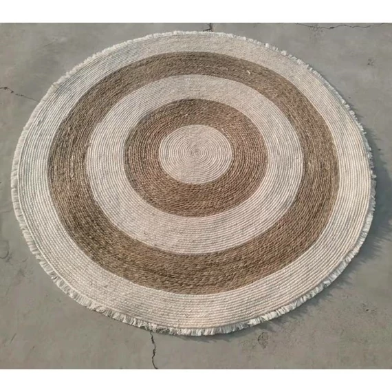 Szőnyeg fonott vessző 150x150x1 cm natúr, bézs
