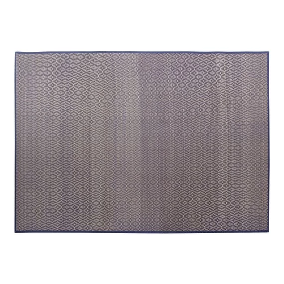 Szőnyeg geometrikus bambusz 200x290x0,5 cm kék, natúr