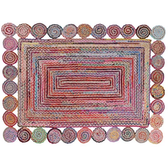 Szőnyeg juta, pamut 200x290x0,5 cm színes