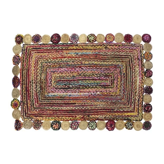 Szőnyeg pamut, juta 120x180x1 cm színes