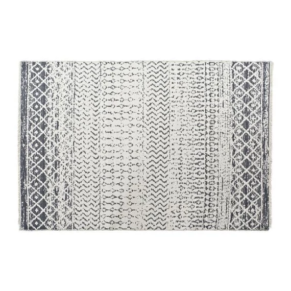 Szőnyeg pamut, poliészter, műszál 160x230x1 cm szürke, fehér