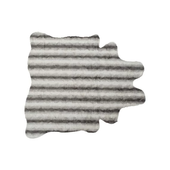 Szőnyeg poliészter 160x150x2 cm szürke, fehér