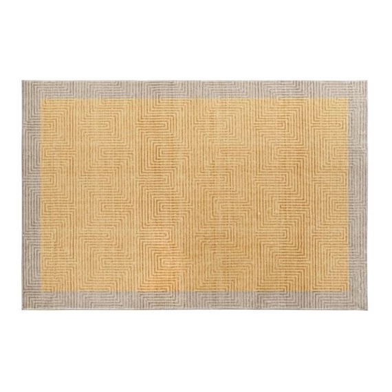 Szőnyeg poliészter 160x230x0,7 cm sárga