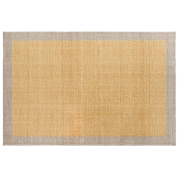 Szőnyeg poliészter 200x290x0,7 cm sárga