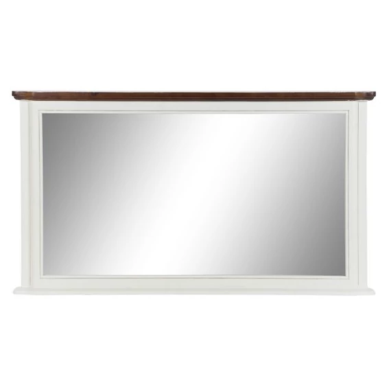 Tükör császárfa, üveg 115x6x66 cm fehér, barna