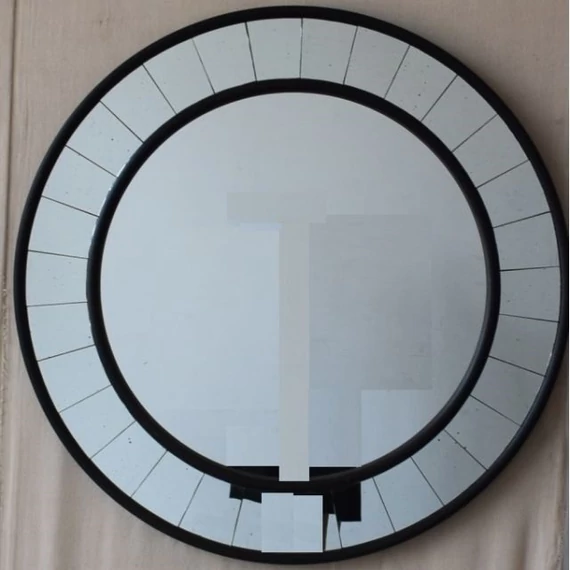 Tükör fa 88x5x88 cm fekete