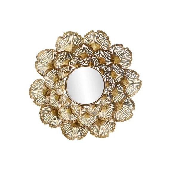 Tükör leveles fém, üveg 85,7x5,7x87,6 cm arany