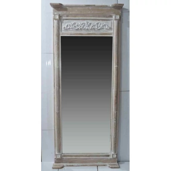 Tükör mangófa, mdf 87,6x9,5x203 cm natúr