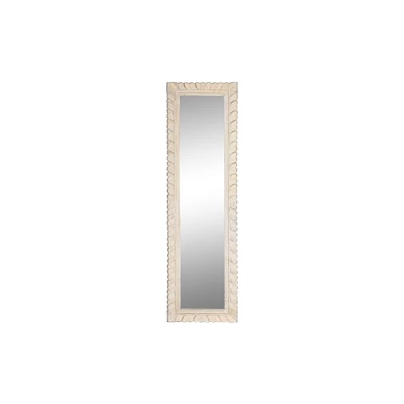 Tükör mangófa, mdf, üveg 177x6x52 cm fehér, arany