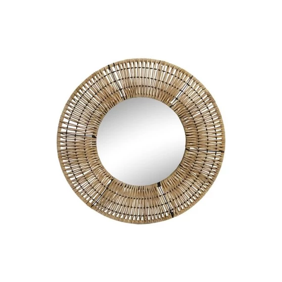 Tükör rattan 60x6x60 cm barna