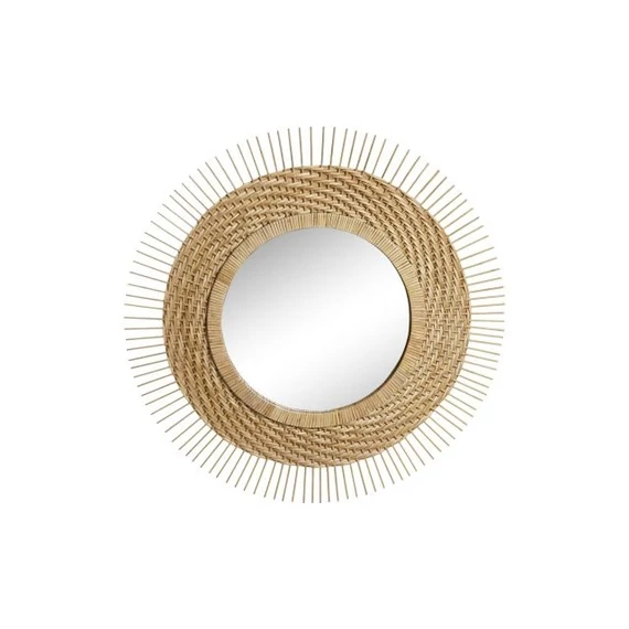 Tükör rattan 80x2,5x80 cm barna