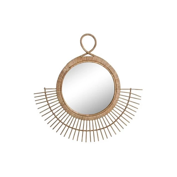 Tükör rattan, üveg 68x2x68 cm barna