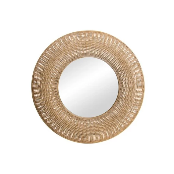 Tükör rattan, üveg 76x7,5x76 cm barna
