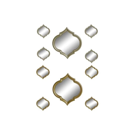 Tükör szett polipropilén, üveg 50x3x55 cm arany, bronz 2 féle S/5