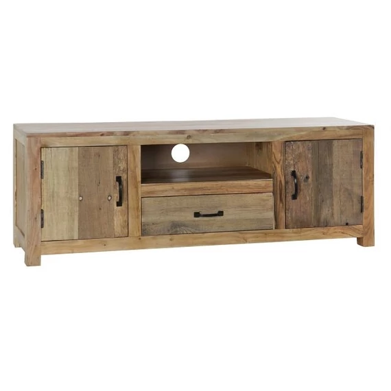 Tv-s szekrény akácfa, újrahasznosított fa 140x38x51 cm natúr