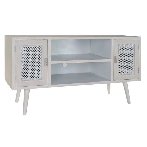 Tv-s szekrény fa, mdf 110x41x61 cm fehér