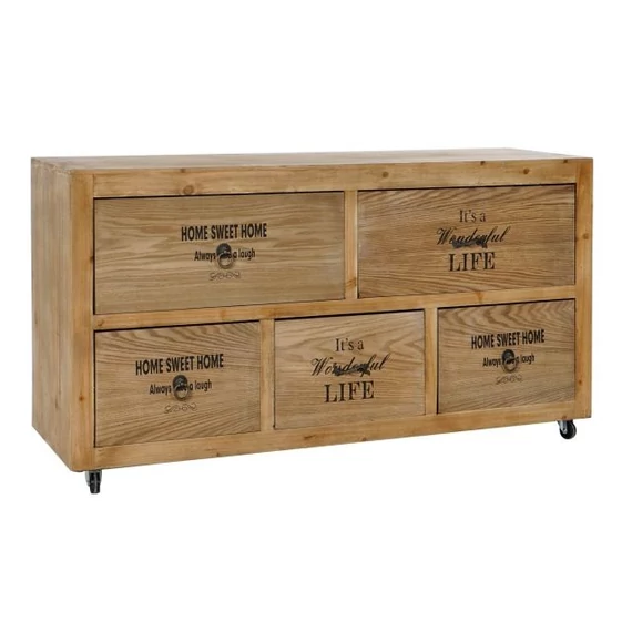 Tv-s szekrény fa, mdf 119x38x63 cm natúr