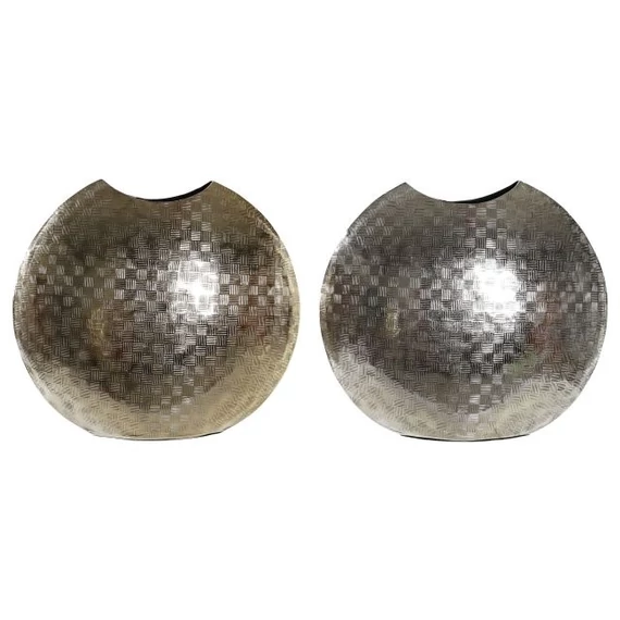 Váza alumínium 37x14x33 cm arany, ezüst 2 féle