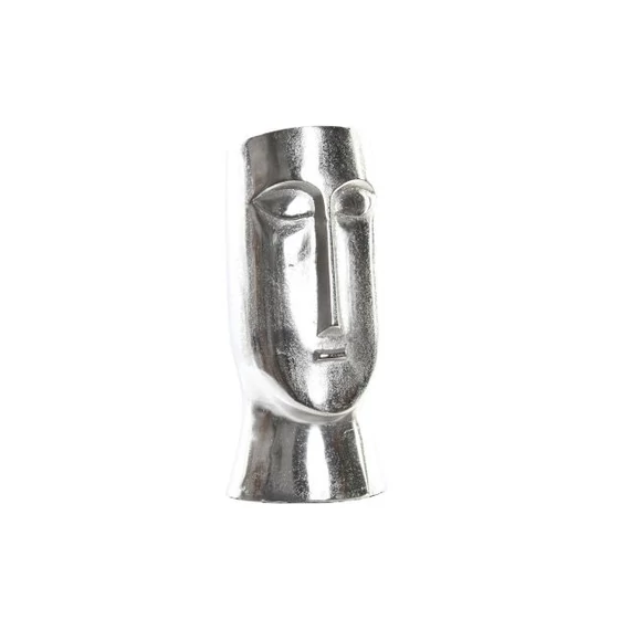 Váza arc alumínium 17x16x36 cm ezüst