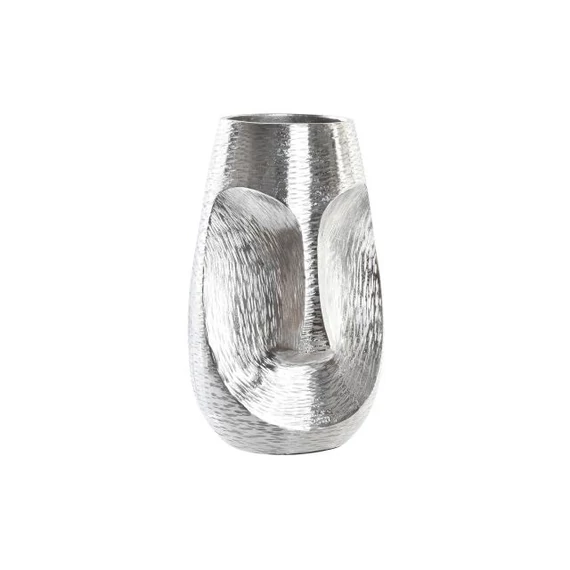 Váza arc alumínium 19x19x31 cm ezüst