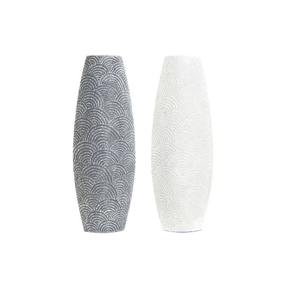 Váza arcos poly 21x8x58 cm szürke, bézs 2 féle