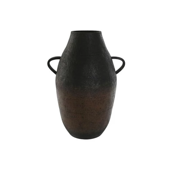 Váza fém 38x29x51 cm fekete, barna