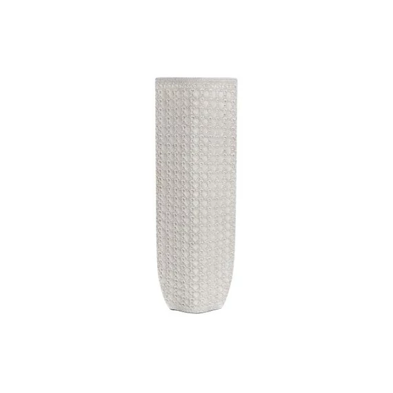 Váza poly 17x10x47 cm fehér