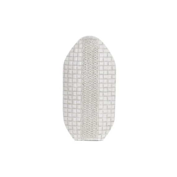 Váza poly 18x8x36 cm fehér