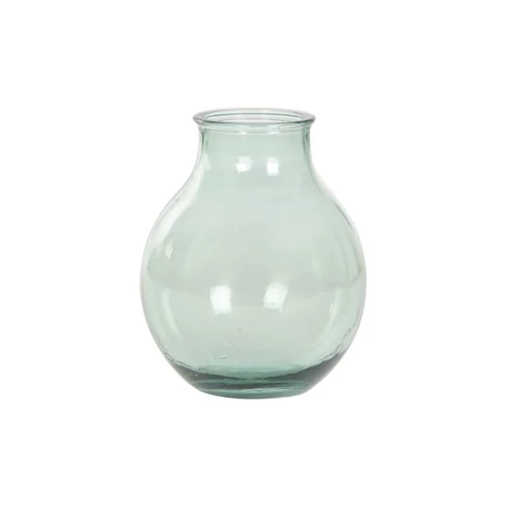 Váza újrahasznosított üveg 29x29x36 cm menta