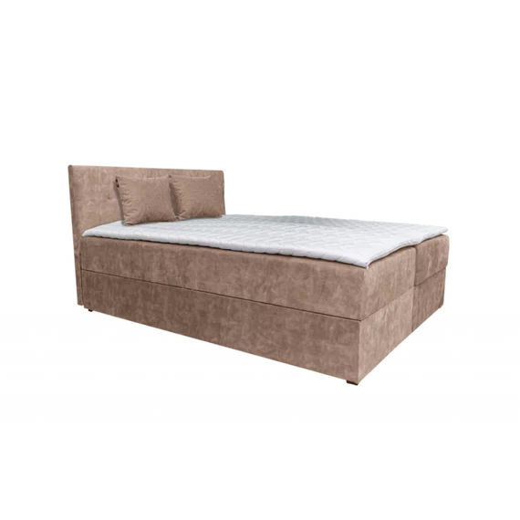 ATOS bézs boxspring ágy
