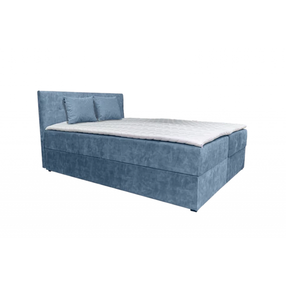 ATOS világoskék boxspring ágy