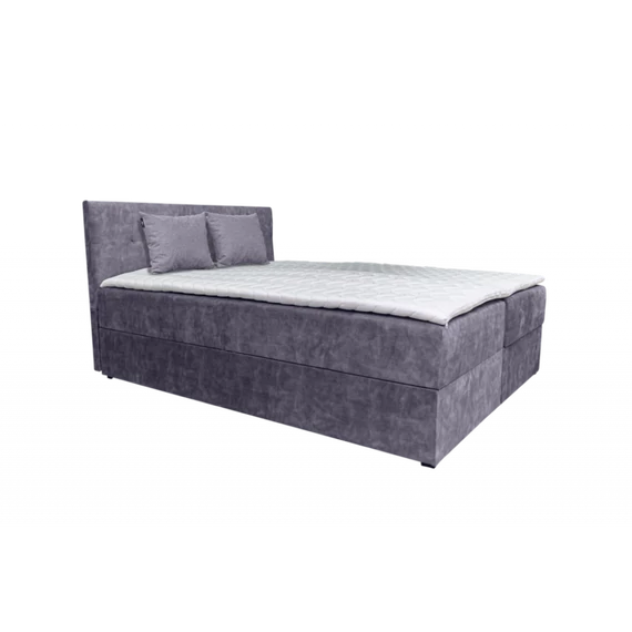ATOS sötétszürke boxspring ágy