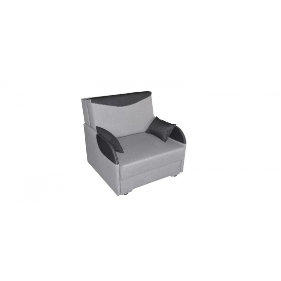 BORNEO szürke – fekete fotelágy