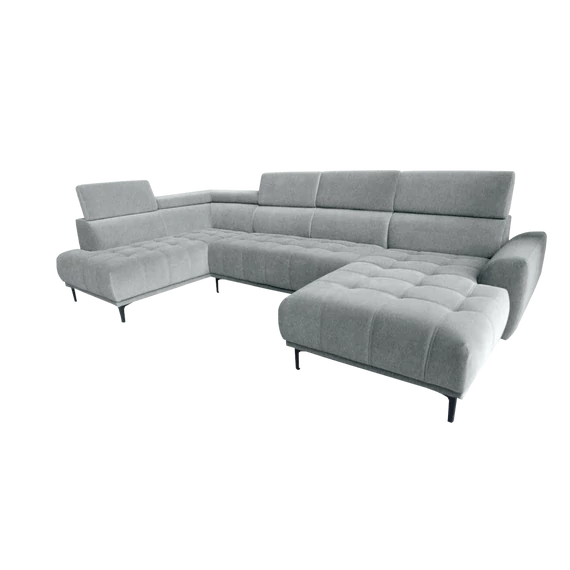 CANCUN szürke U - alakú sarokülő