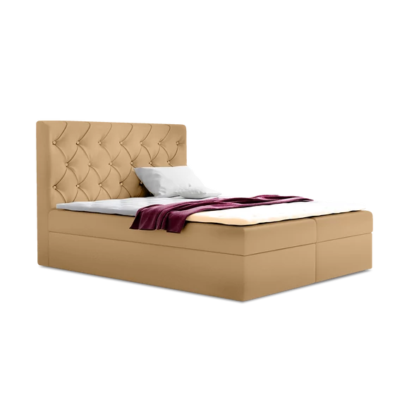 TYP56 bézs boxspring ágy