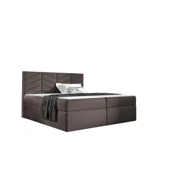 ST6 sötétbarna boxspring ágy